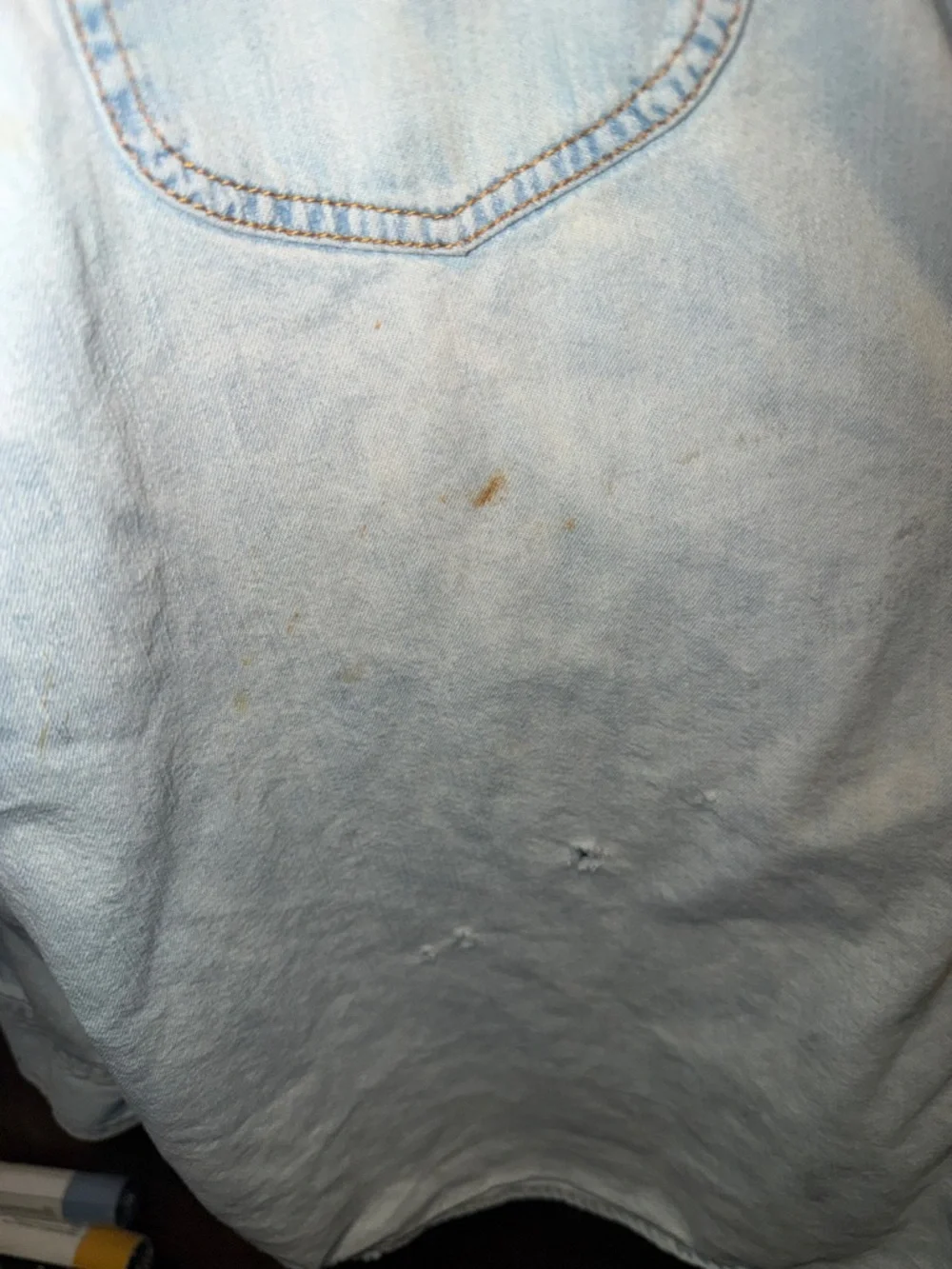 Levi's Pale Blue Denim Shirt Jacket - Picture 3 of 11